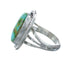 Native American Sterling Silver Sonoran Gold Turquoise Ring Size 6 JX130914